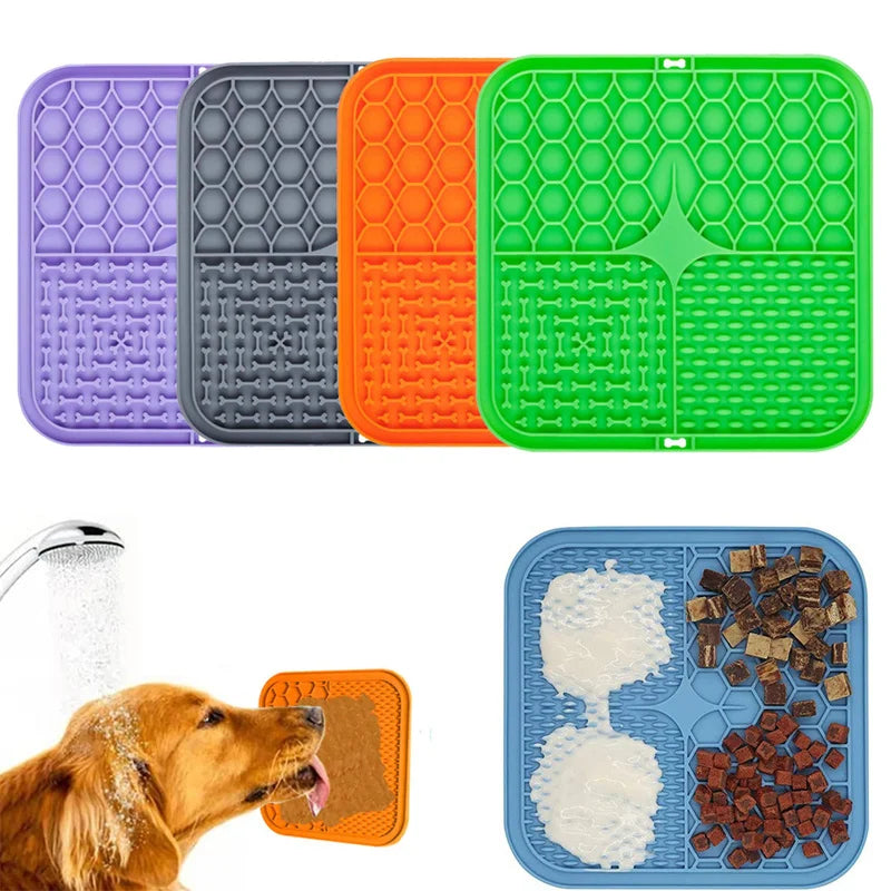 Tapete De Silicone Para Lamber, Animais de Estimação, Relaxa e Ajuda em Momentos Estressantes.