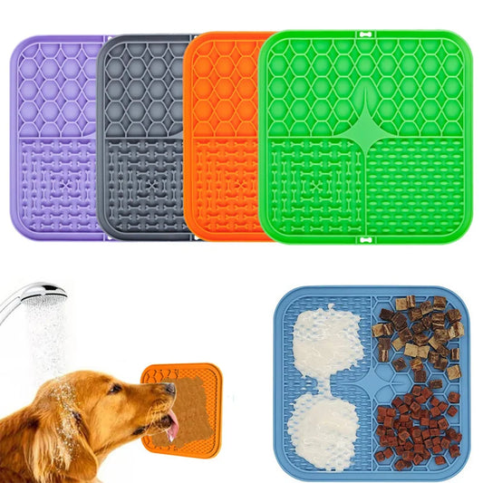 Tapete De Silicone Para Lamber, Animais de Estimação, Relaxa e Ajuda em Momentos Estressantes.